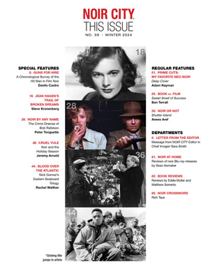 NOIR CITY Magazine Table of Contents