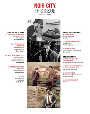 NOIR CITY Magazine Table of Contents